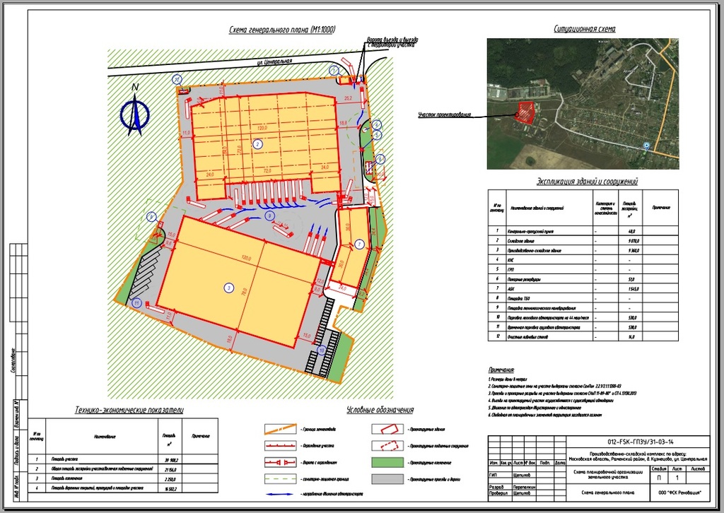 Технико экономические показатели генерального плана. Гурьевка план склады. Генплан склада на ул большая Тула.